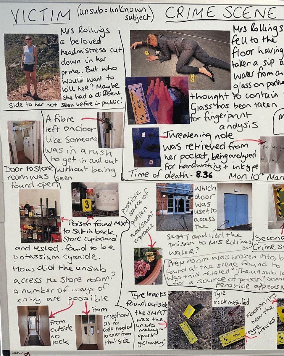 HeathfieldAscot's tweet image. As part of #BritishScienceWeek, the Science Department hosted a series of thrilling activities designed to spark curiosity as they explored how science shapes our ever-evolving world! Students had to sharpen their investigative skills and dive into a crime scene mystery...