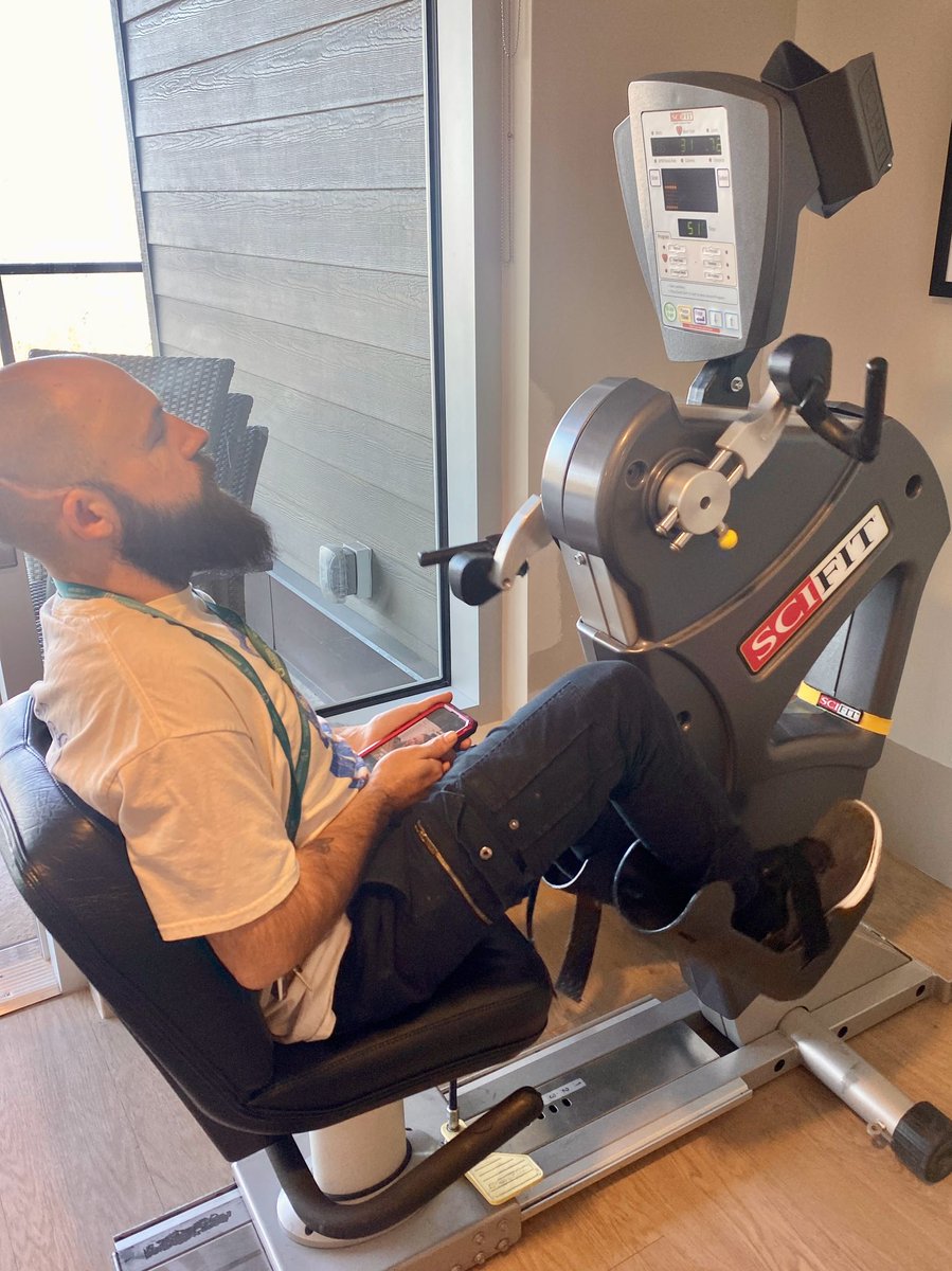 Austin, an Inclusio resident, is embracing an active lifestyle in our accessible gym. With adaptive equipment, this space empowers residents to pursue fitness goals. Keep it up, Austin! #InclusioLiving #MotivationalMonday #AccessibleFitness #InclusiveWellness #BarrierFreeLiving