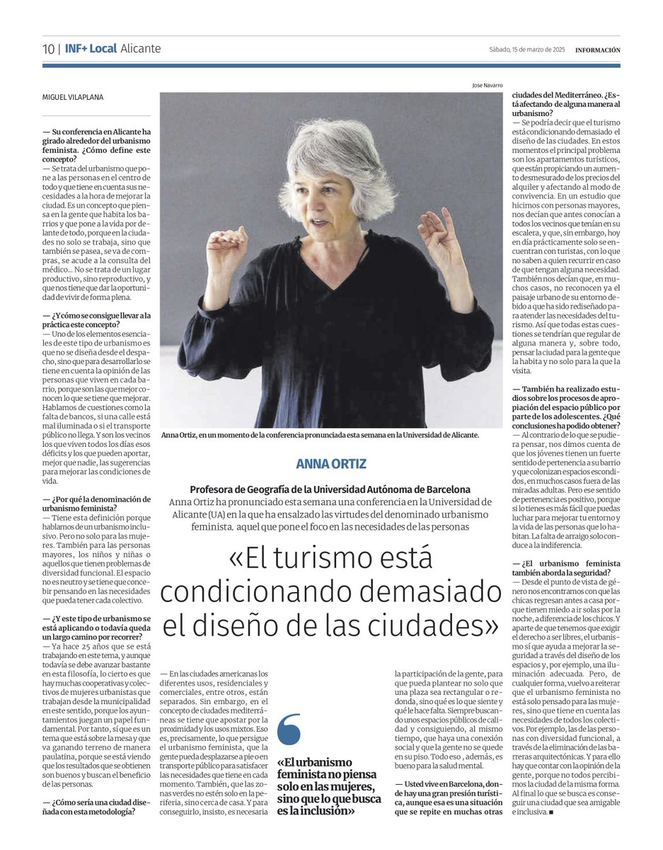 Entrevista a l'Anna Ortiz de <a href="/Geografia_UAB/">Geografia UAB</a> de fa uns dies publicada al diari alacantí "Información".