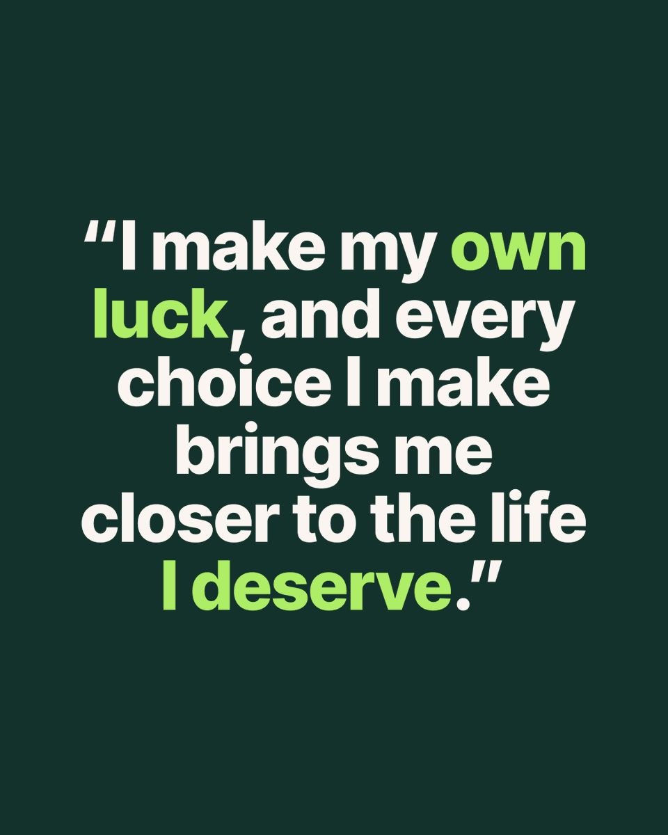Affirmation of the day.  🍀

#HappyStPatricksDay
