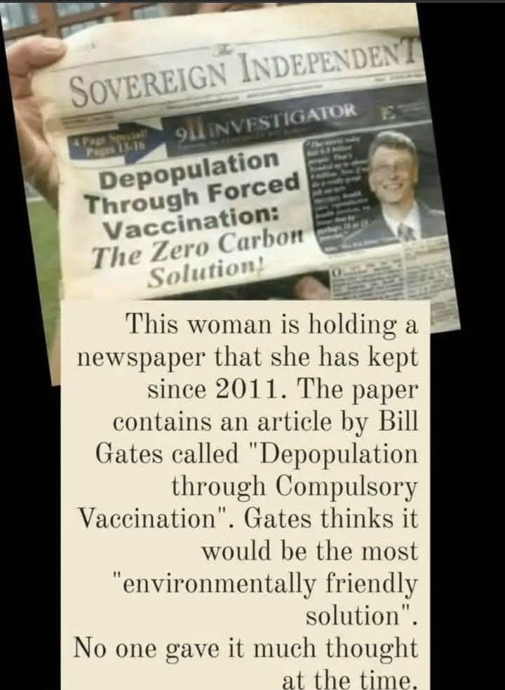 Bill Gates is a piece of śhit and needs to be called out at every opportunity!