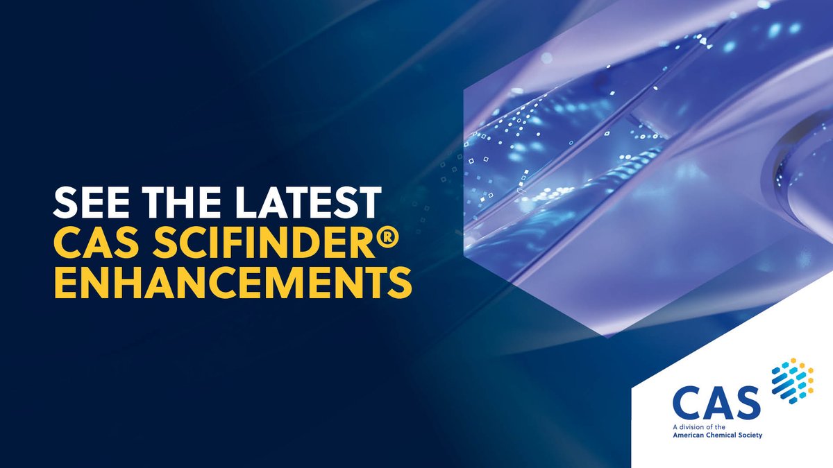 CASChemistry's tweet image. View the recording of our CAS @SciFinder experts demonstrating recent solution enhancements during our March 12 webinar, including new search options using molecular #formulas, #retrosynthesis improvements, and more: ow.ly/T5oU50Vjf2F