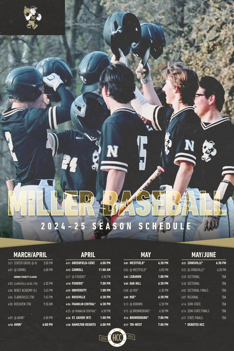 Noblesville Baseball (@millerbaseball) on Twitter photo #Millerball 2025 Pre-season ranking:
<a href="/IHSBCA/">IN Baseball Coaches</a> - #1
<a href="/PrepBaseballIN/">Prep Baseball Indiana</a> - #2
Schedule Notes:
βͺοΈ Open season 3/31 <a href="/IndianaBase/">Indiana Baseball</a> vs #2/#1 <a href="/cg_baseball/">CenterGroveBaseball</a>
βͺοΈ13 gms vs the top 25
βͺοΈ 2 gms vs TN top 10
βͺοΈ1 gm vs KY top 5
βͺοΈ5/6 of Sect 8 in top 25
#GrindOn #Millerball 2025 Pre-season ranking:
<a href="/IHSBCA/">IN Baseball Coaches</a> - #1
<a href="/PrepBaseballIN/">Prep Baseball Indiana</a> - #2
Schedule Notes:
βͺοΈ Open season 3/31 <a href="/IndianaBase/">Indiana Baseball</a> vs #2/#1 <a href="/cg_baseball/">CenterGroveBaseball</a>
βͺοΈ13 gms vs the top 25
βͺοΈ 2 gms vs TN top 10
βͺοΈ1 gm vs KY top 5
βͺοΈ5/6 of Sect 8 in top 25
#GrindOn