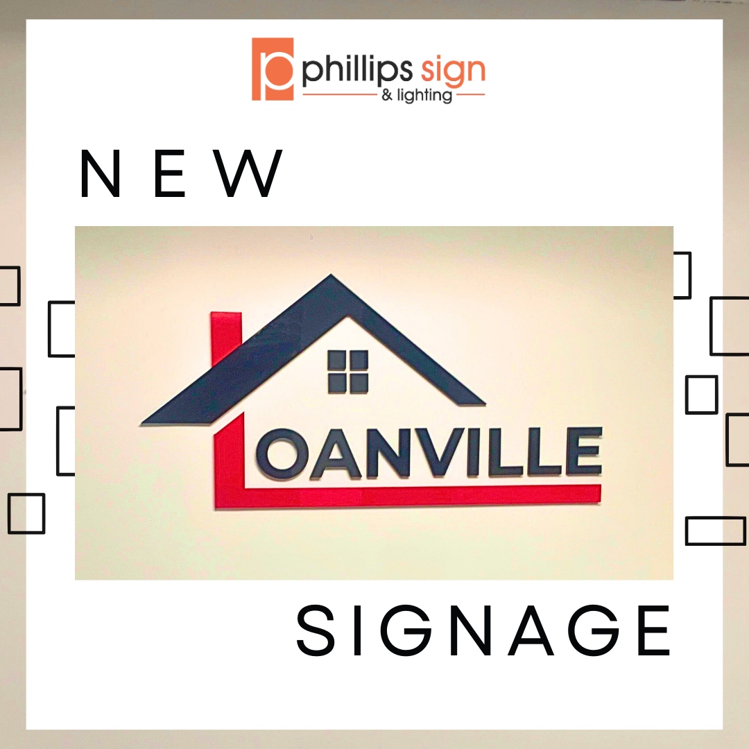 Check out this interior dimensional acrylic sign for Loanville! 

We help you create a seamless brand experience from your storefront to every corner of your interior space!  

#PhillipsSign #Loanville #InteriorSignage #DetroitSignage