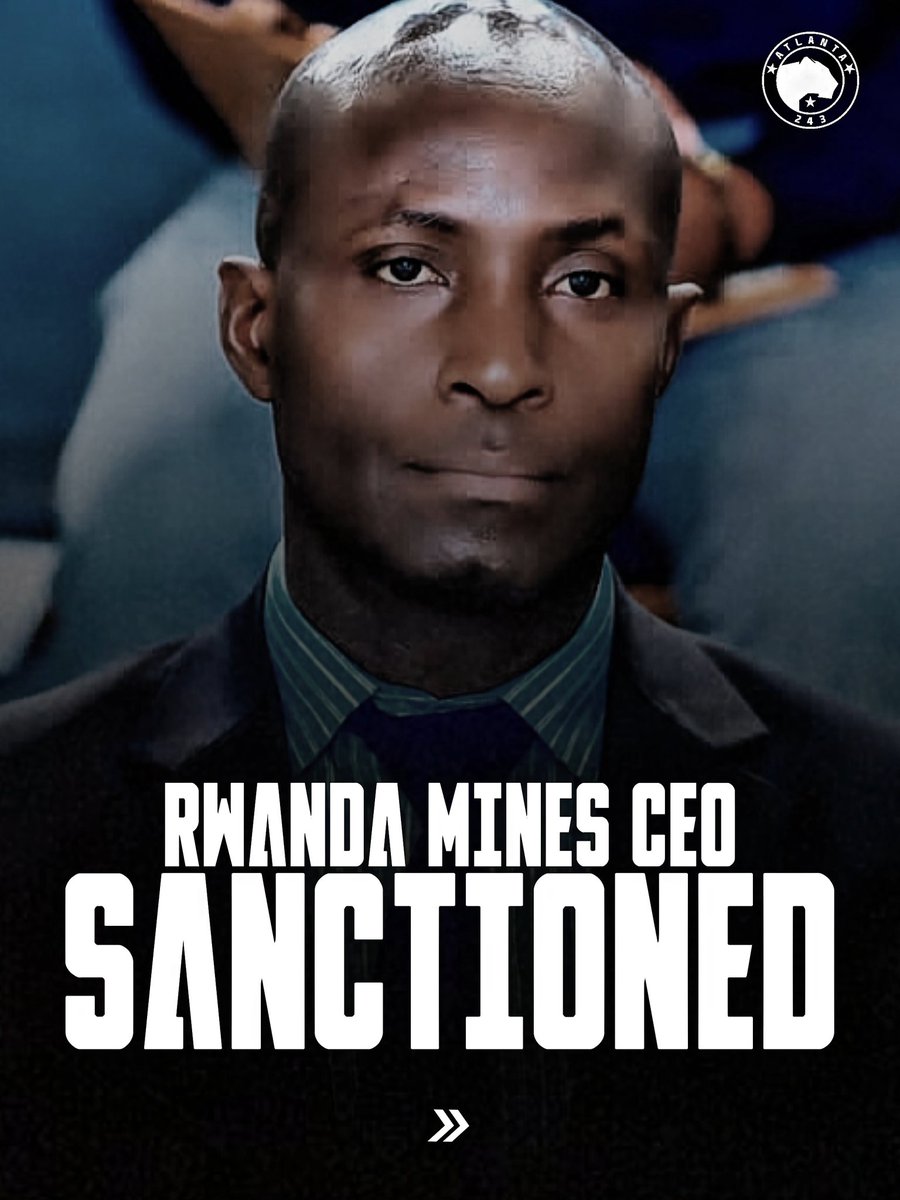 ATL_243's tweet photo. Today, the EU Council imposed sanctions on nine individuals and one entity responsible for acts that constitute serious human rights violations and abuses in the Democratic Republic of the Congo (DRC).

1. Bertrand Bisimwa (M23 President)
2. Désiré Rukomera (Recrutement Head)
3. John Imani Nzenze (Colonel)
4. Jean-Bosco Nzabonimpa Mupenzi (Finances Officer)
5. Joseph Musanga Bahati (M23 Governor of North Kivu)
6. Ruki Karusisi (RDF Commander)
7. Eugene Nkubito (RDF Commander)
8. Pascal Muhizi (RDF Commander)
9. Francis Kamanzi (Rwanda Mines CEO)
10. Gasabo Gold Refinery in Kigali