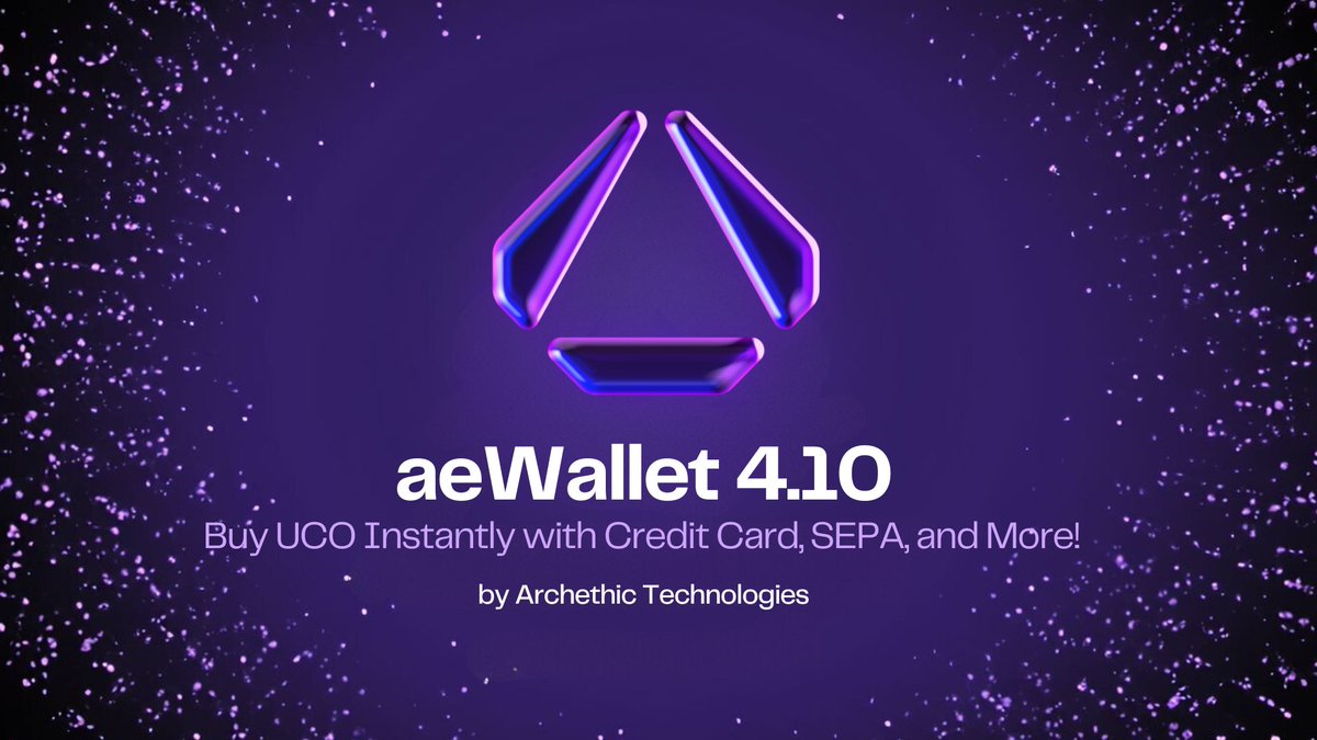 🚀 AEWallet Update! 🚀
You can now purchase $UCO easily with fiat currencies! 🎉
✅ Simple &amp; seamless purchase
✅ No need for crypto exchanges
✅ Faster access to $UCO

Read more 👉 medium.com/archethic/aewa…

#Archethic #UCO #AEWallet #Crypto