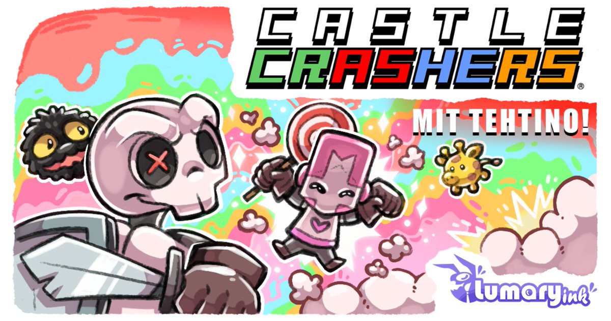Lumary_ink's tweet image. Hoi hoi~
Ich hab mir leider was eingefangen, weswegen Zelda noch eine Woche aussetzen muss...😩

Aaaaber wenn alles klappt sehen wir uns Donnerstag zu einer erneuten Runde Castle Crashers 💪 
19:30 geht's los! 

(Vielleicht gibt es ja dann Freitag noch einen spontanen Ström.)