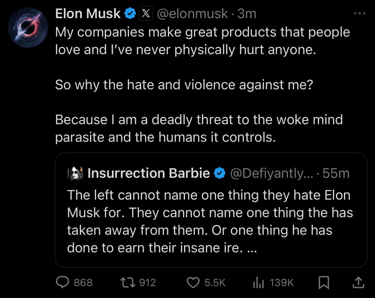 It’s estimated that Elon’s cuts to USAID, between lack of AIDS, tuberculosis, malaria, and Ebola prevention and treatment, vaccinations, and food assistance, could cause over 4 million deaths within 1 year. This is nothing short of Elon Musk committing mass murder.