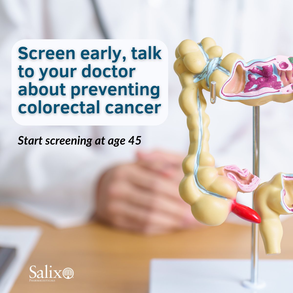 Did you know that colorectal cancer screening is recommended at age 45? Don’t put off screening.  Talk to your healthcare provider and schedule your screening today! #ColorectalCancerAwareness