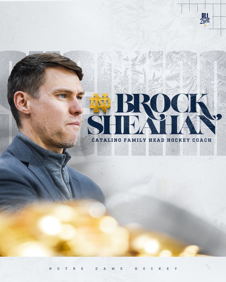 Notre Dame Hockey (@ndhockey) on Twitter photo Hockey officially welcomes <a href="/BrockSheahan/">brock sheahan</a> as Catalino Family Head Hockey Coach โ๏ธ
๐ goiri.sh/3DPGgMz
#GoIrish Hockey officially welcomes <a href="/BrockSheahan/">brock sheahan</a> as Catalino Family Head Hockey Coach โ๏ธ
๐ goiri.sh/3DPGgMz
#GoIrish