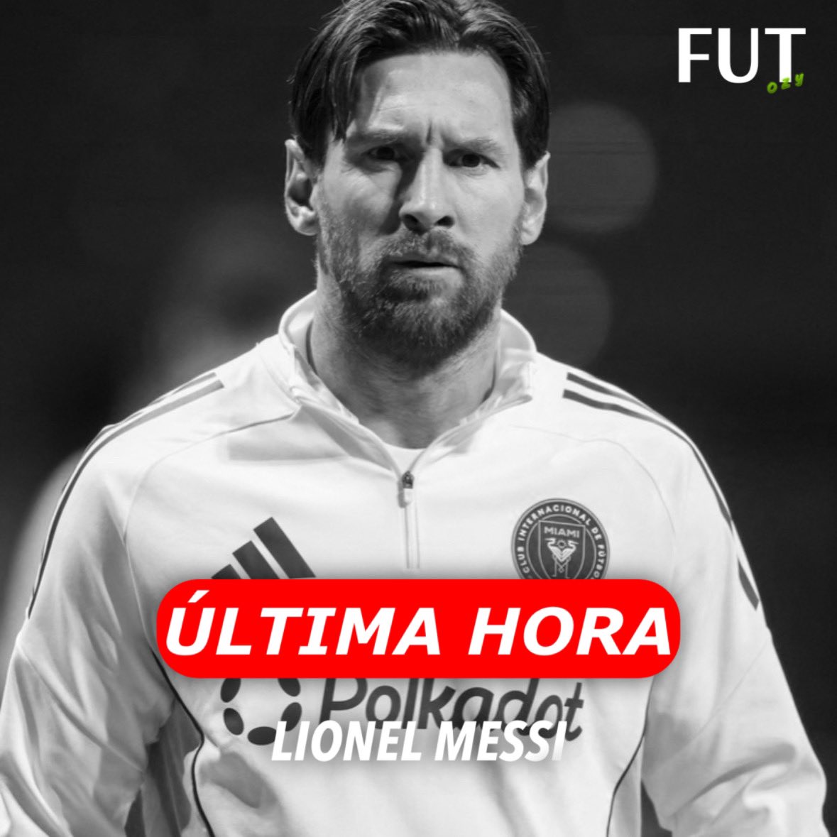 FutOzy_'s tweet photo. ÚLTIMA HORA! 
Lionel #Messi no juega contra Uruguay y Brasil, el 10 de la selección #Argentina se hizo estudios después de su partido de anoche y presenta una pequeña lesión muscular. https://t.co/WpCkYm9aWO