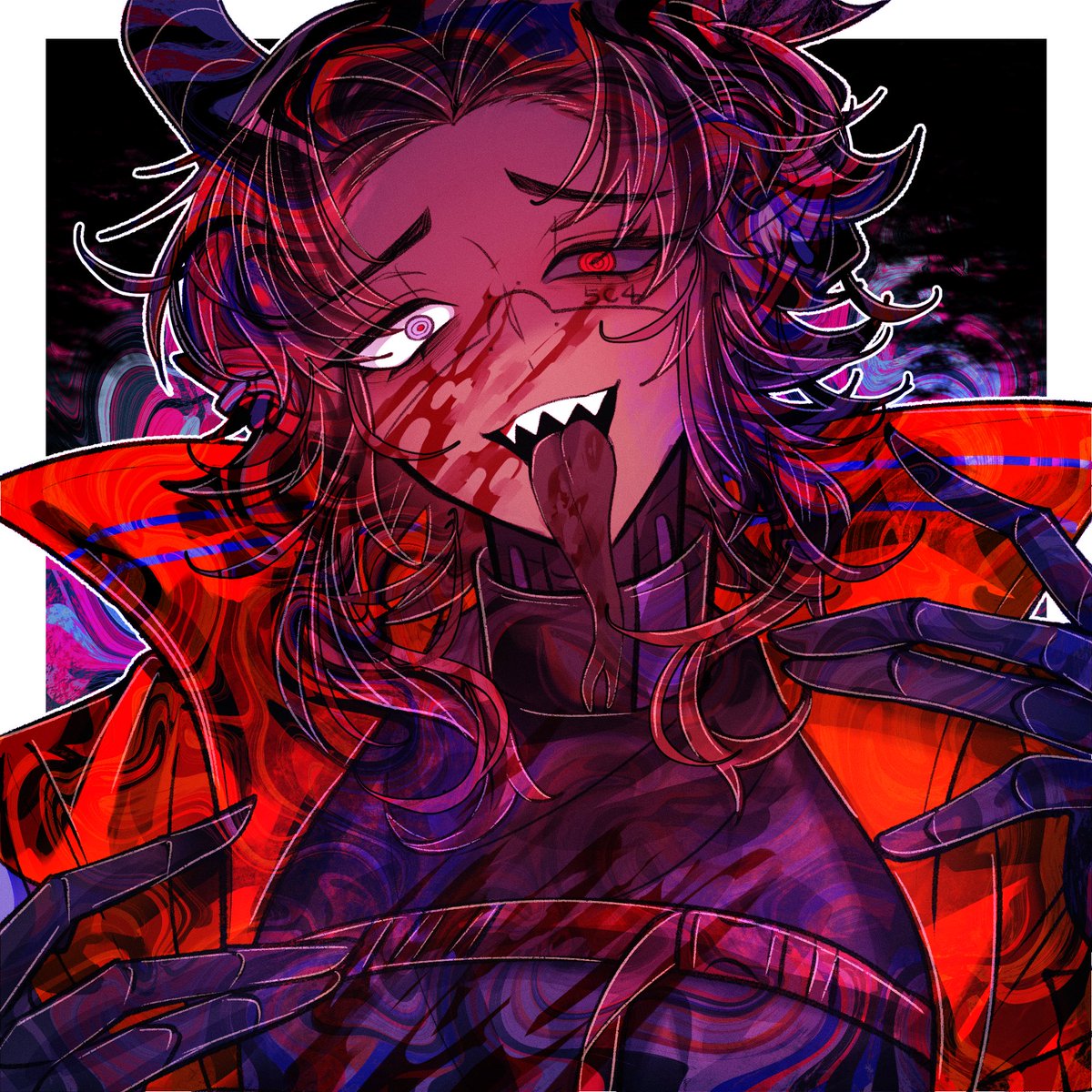 TheScarletVT's tweet image. "Oh come on, I thought you were stronger~"
#ScArt 
.
.
.
🎨: @/midori_annte23