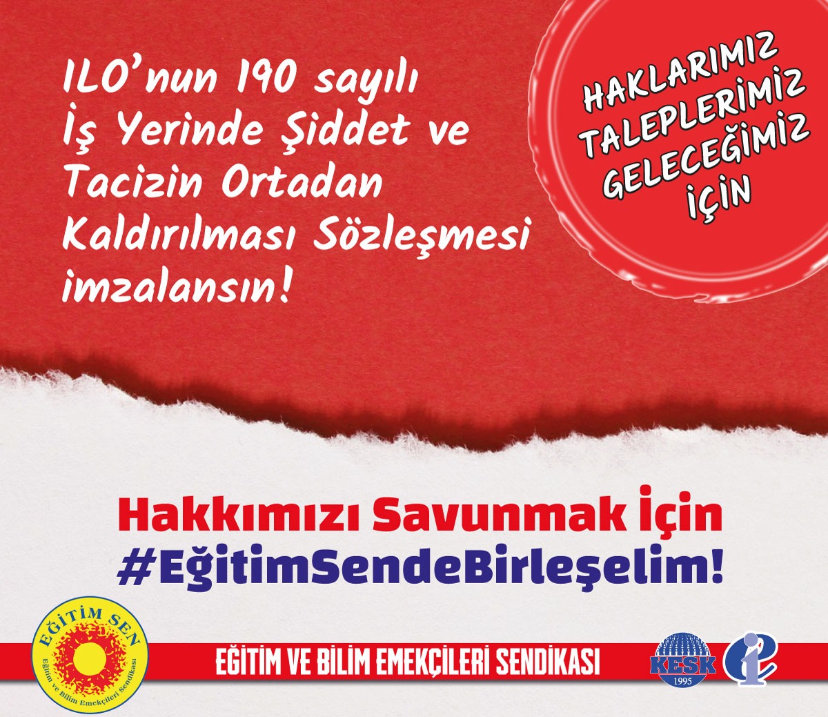 EĞİTİM SEN İZMİR 4 NOLU ŞUBE (@4_sen) on Twitter photo #EğitimSendeBirleşelim #EğitimSendeBirleşelim