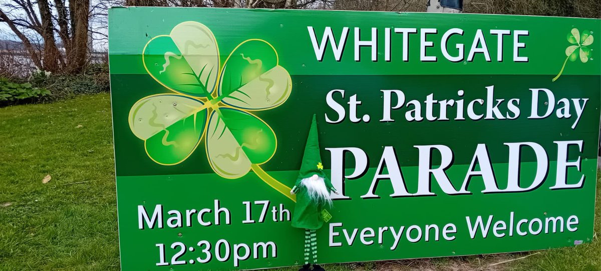 Great turn out of club members for 2025 Whitegate St. Patrick’s Day Parade. Cmon de beg 💙⚽️.