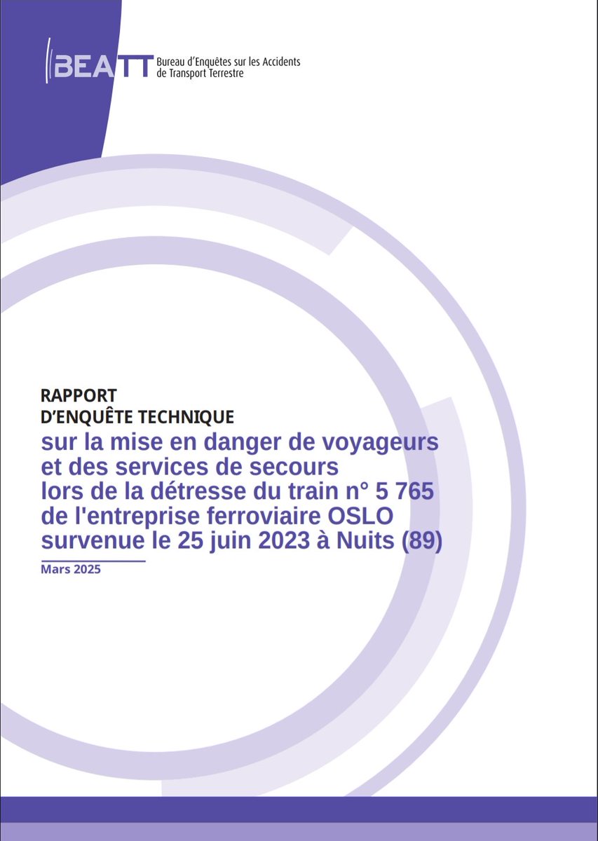 NicholasNCE's tweet photo. Rarement lu un rapport d'enquête du BEA-TT aussi édifiant !
110 pages où tout le monde, absolument tout le monde (sauf le contrôleur) prend pour son grade.
Un document qui marquera certainement un tournant dans la culture sécurité du RFN, à lire absolument https://t.co/LY9RbcDKRI https://t.co/MWTS0754l0