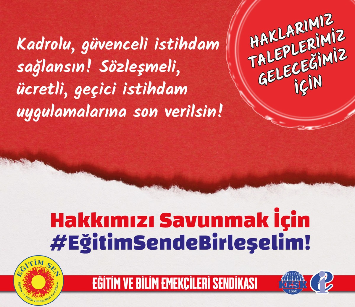 Eğitim Sen Söke Temsilciliği (@egitimsen_soke) on Twitter photo Ücretli öğretmenlik kaldırılsın tüm eğitim emekçileri kadrolu istihdam edilsin! 
#EğitimSendeBirleşelim
<a href="/egitimsen/">Eğitim Sen</a> Ücretli öğretmenlik kaldırılsın tüm eğitim emekçileri kadrolu istihdam edilsin! 
#EğitimSendeBirleşelim
<a href="/egitimsen/">Eğitim Sen</a>