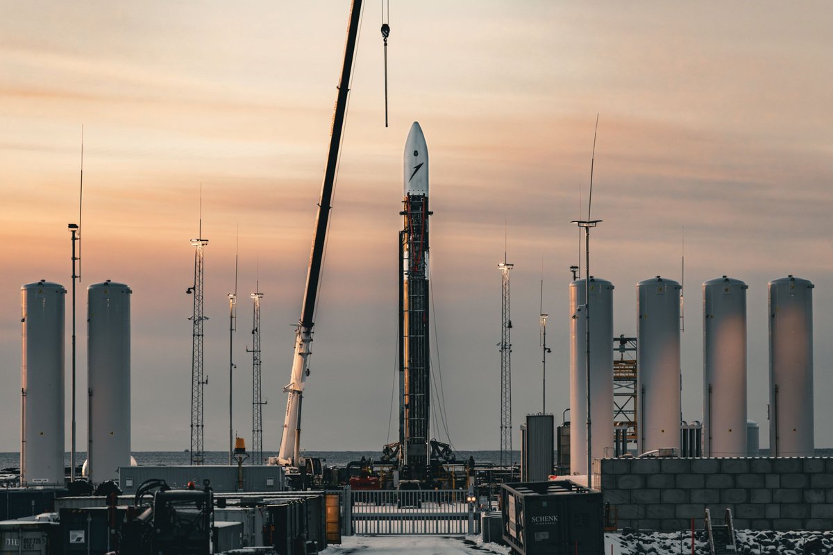 AndrewParsonson's tweet photo. Isar has also released some official shots of the first Spectrum rocket at Andøya Spaceport. Launch expected between 20 and 30 March. Not long now. https://t.co/aUcU6JzZjm