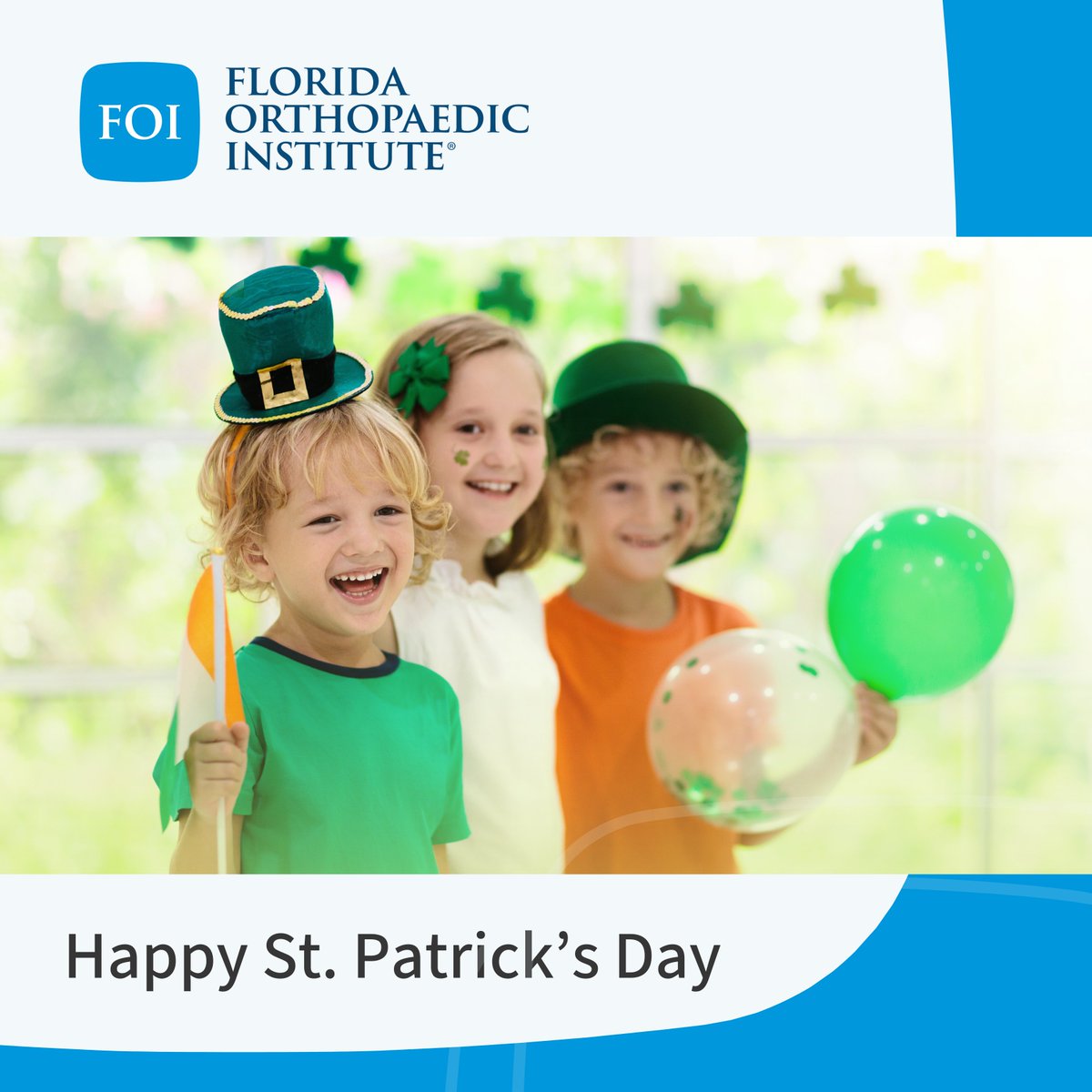 We hope you have a happy, healthy and lucky St. Patrick's Day! 🍀

Whether you're celebrating with friends or enjoying a relaxing day, we hope your festivities are filled with luck and laughter. If an unexpected injury comes your way, don't let it rain on your parade - our