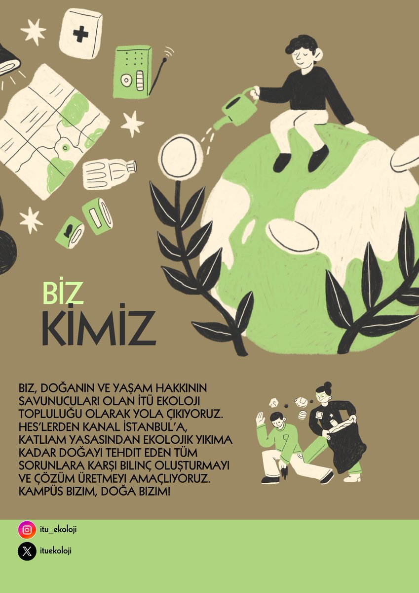 Bizzz geldiiik🍀 
Kampüs bizim, Doğa bizim! demek için artık X'te de varız💖
