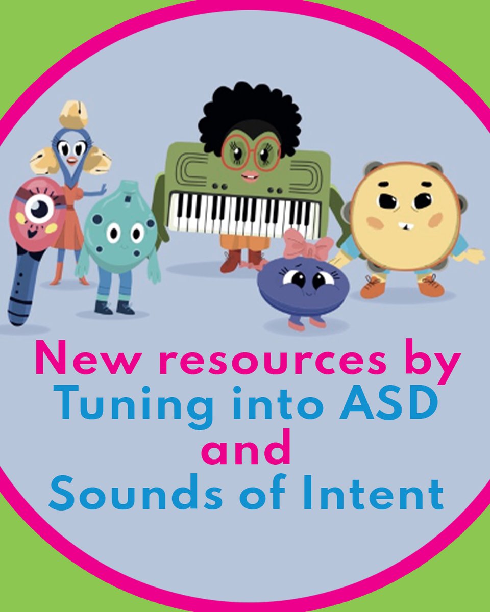 Check out these new resources by Tuning Into ASD and Sounds of Intent - tuninginautism.com - They are music resources specifically designed for children with ASD. The resources take the form of cards, animations, and songs all supporting musical activities and engagement.