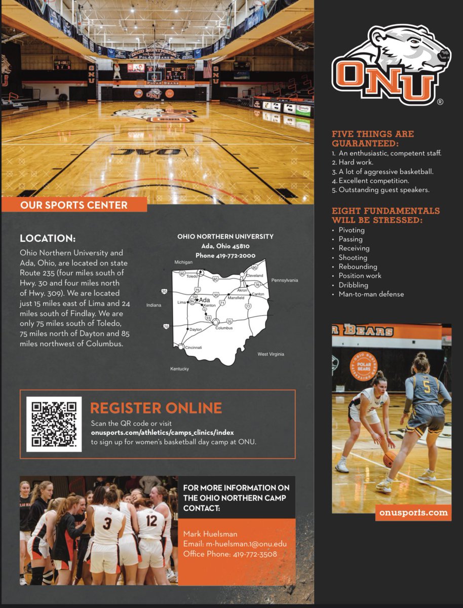 ‼️ PSA: All young girls entering grades 4-8th‼️ Come join ONU WBB for 3 fun-filled days of basketball fundamentals June 2nd - 4th!! 

More info in link below 👇 
payment.onu.edu/C21185_ustores…