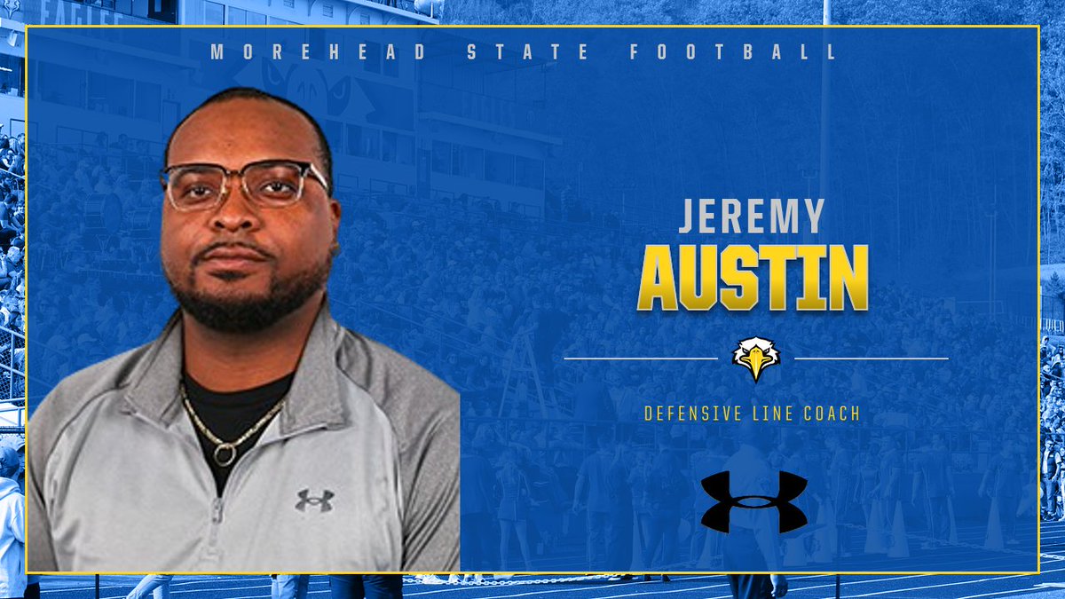 Morehead State Athletics (@msueagles) on Twitter photo .<a href="/MSUEaglesFB/">Morehead State Football</a> welcomes Jeremy Austin (<a href="/CoachJermAustin/">Coach Jeremy Austin</a>) to coach the defensive line.
Story: tinyurl.com/yuwht59w
#SoarHigher .<a href="/MSUEaglesFB/">Morehead State Football</a> welcomes Jeremy Austin (<a href="/CoachJermAustin/">Coach Jeremy Austin</a>) to coach the defensive line.
Story: tinyurl.com/yuwht59w
#SoarHigher
