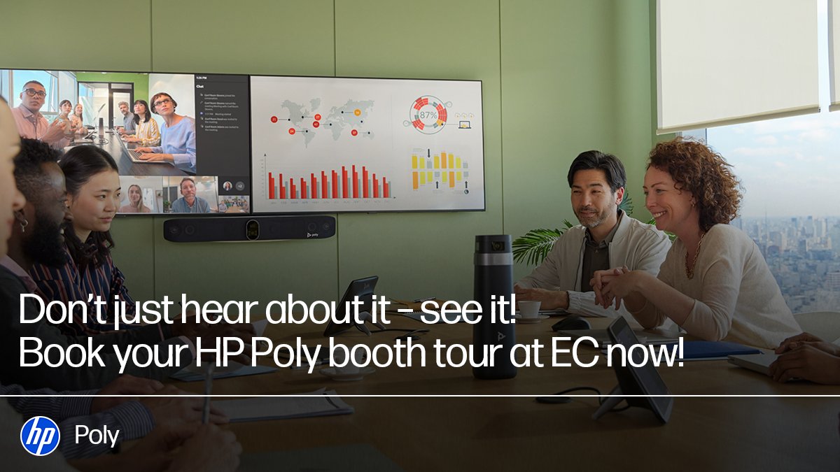Join us March 17-19, 2025, at #EnterpriseConnect in the Gaylord Palms in Orlando, FL. Visit Booth #605 to learn more about how HP is transforming the way teams connect and collaborate together.

Book a booth tour: splr.io/6016qumqq