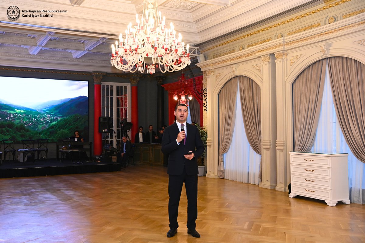 MFA Azerbaijan 🇦🇿 (@azerbaijanmfa) on Twitter photo In celebration of the holy month of #Ramadan, <a href="/AzerbaijanMFA/">MFA Azerbaijan 🇦🇿</a> hosted Iftar dinner reception for the Ambassadors of Muslim countries accredited in #Azerbaijan.
The event was addressed by <a href="/Bayramov_Jeyhun/">Jeyhun Bayramov</a>, Foreign Minister of Azerbaijan, who extended his heartfelt wishes for the In celebration of the holy month of #Ramadan, <a href="/AzerbaijanMFA/">MFA Azerbaijan 🇦🇿</a> hosted Iftar dinner reception for the Ambassadors of Muslim countries accredited in #Azerbaijan.
The event was addressed by <a href="/Bayramov_Jeyhun/">Jeyhun Bayramov</a>, Foreign Minister of Azerbaijan, who extended his heartfelt wishes for the