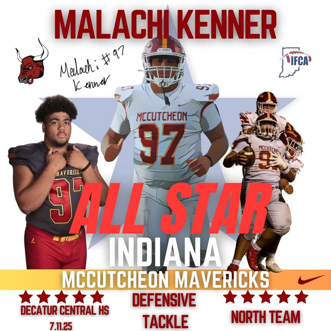 Malachi Kenner is an <a href="/INFBCoaches/">IFCA</a> Indiana All-Star! 

The 59th Annual North/South All Star Classic takes place on Friday, July 11th at Decatur Central HS.