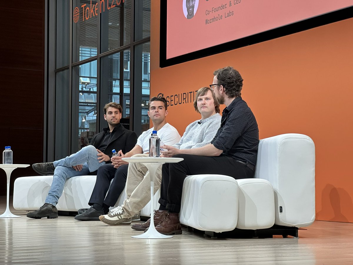 🎤 Saeed Badreg, CEO of @wormhole_labs, on stage with @ethena_labs, @aave,  and @FortuneMagazine discussing new financial vehicles