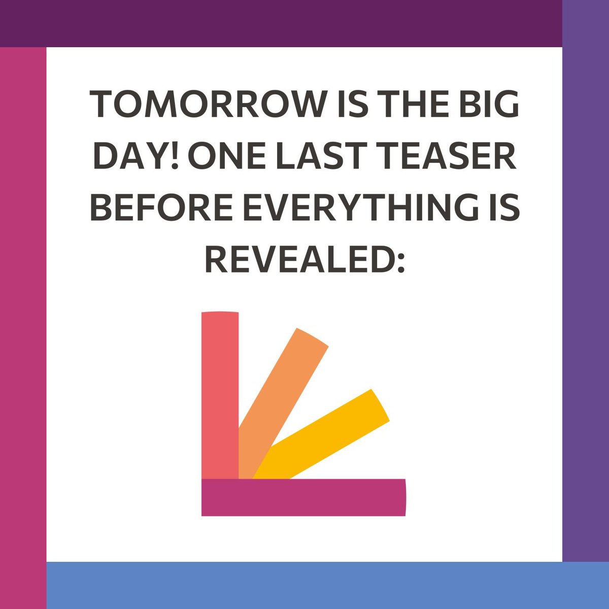 Have you guessed it yet?
Tomorrow is the big day we reveal the mystery!