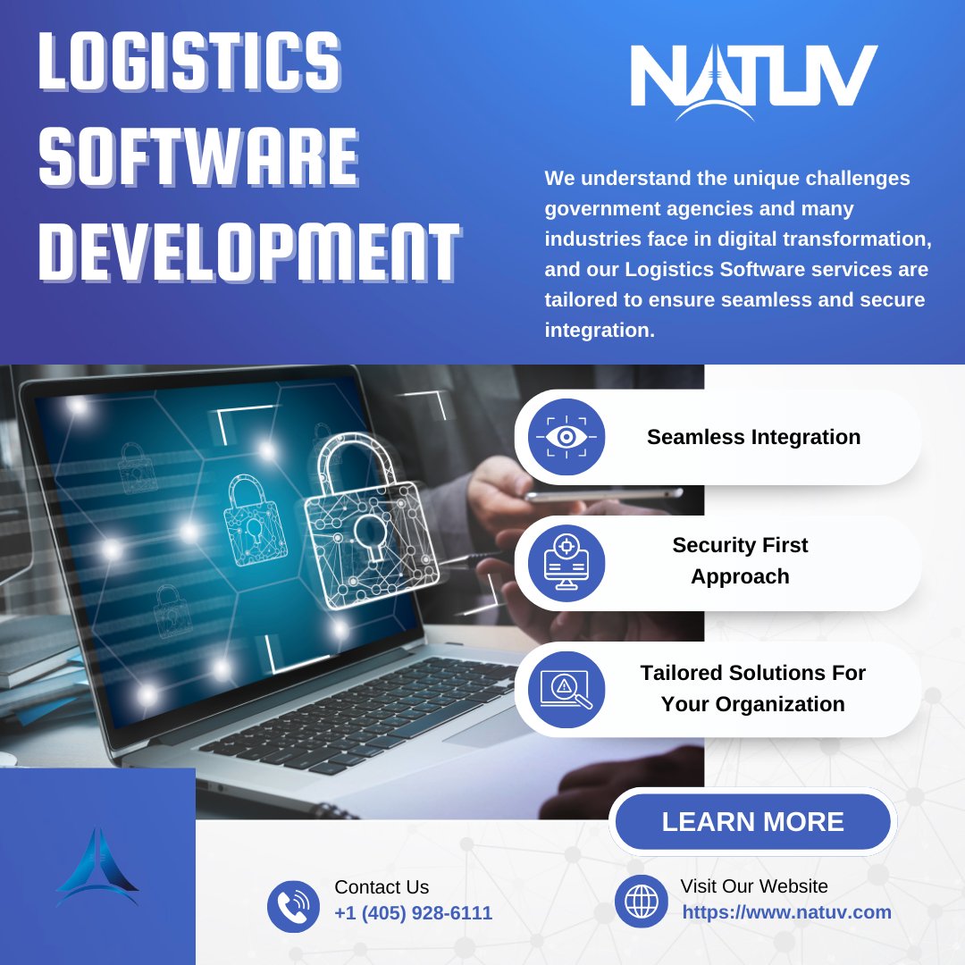 NatuvInc's tweet image. At Natuv Inc., we deliver logistics software solutions designed to meet the unique needs of your organization. 

For more information, please visit our website at natuv.com/logistics-soft…

#Natuv #TailoredTechnology #LogisticsSolutions