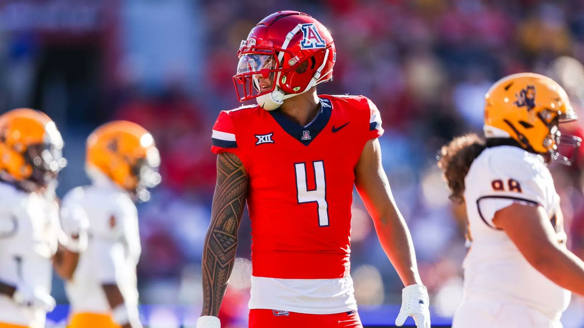 Dov Kleiman (@nfl_dovkleiman) on Twitter photo Star: Arizona WR Tetairoa McMillan ran a 4.48 40-yard dash at Arizona’s pro day, per <a href="/Schultz_Report/">Jordan Schultz</a>
McMillan is 6’4 and 219-pounds 🤯
Whoever drafts him has an instant WR1. Star: Arizona WR Tetairoa McMillan ran a 4.48 40-yard dash at Arizona’s pro day, per <a href="/Schultz_Report/">Jordan Schultz</a>
McMillan is 6’4 and 219-pounds 🤯
Whoever drafts him has an instant WR1.