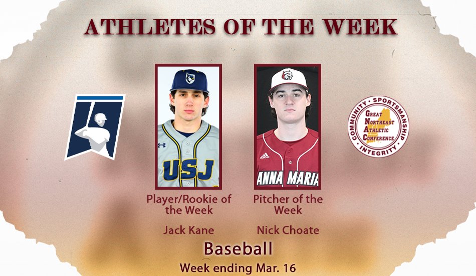 BSB ⚾️ Weekly Awards - Week 4

Jack Kane and Nick Choate earn this week's GNAC Baseball honors!

Read more: thegnac.com/sports/bsb/202…

#d3baseball