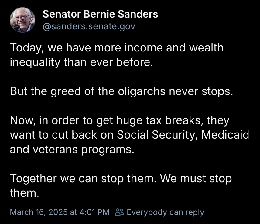 SSWorks's tweet photo. We're not going to roll over and let a billionaire destroy Social Security– IT'S OUR MONEY!

(via @SenSanders) https://t.co/Av8dY4qwHf