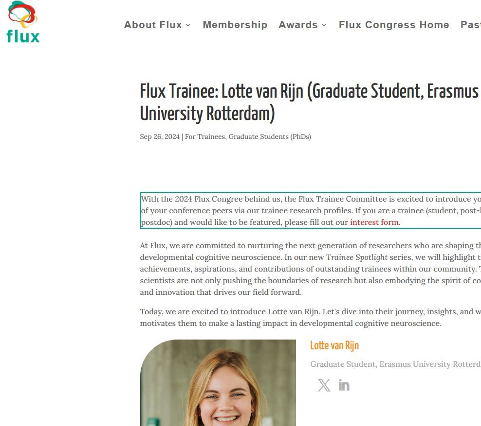 FluxSociety's tweet image. 🪧 We are excited to be relaunching our Flux trainee spotlight series for 2025. 🎆 ❇️
We invite you to nominate trainees (undergraduate, graduate, or postdoc) for upcoming trainee spotlights here: buff.ly/Nst1wT0. Self-nominations welcome! #FluxSociety #TraineeSpotlight