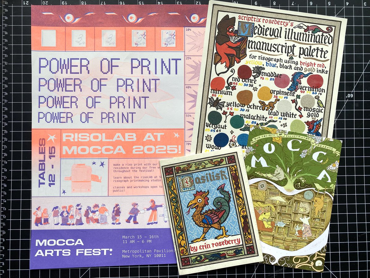 Thank you to everyone that came out to visit the RisoLAB tables at MoCCA this weekend! Especially those of you that picked up my print or comic 🐔💜
