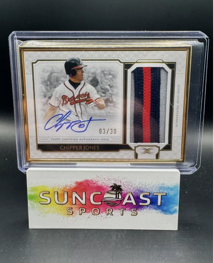 thelafleurboys's tweet image. 🔥 CHIPPER JONES GOLD FRAMED GAME-USED PATCH AUTO /30! 🔥

ebay.com/itm/3760610250…

Pulled straight from SuncoastSports!

#ChipperJones #Braves #ToppsDefinitive #GoldFramedAuto #GameUsed #MLB #BaseballCards #SportsCards #HobbyLove