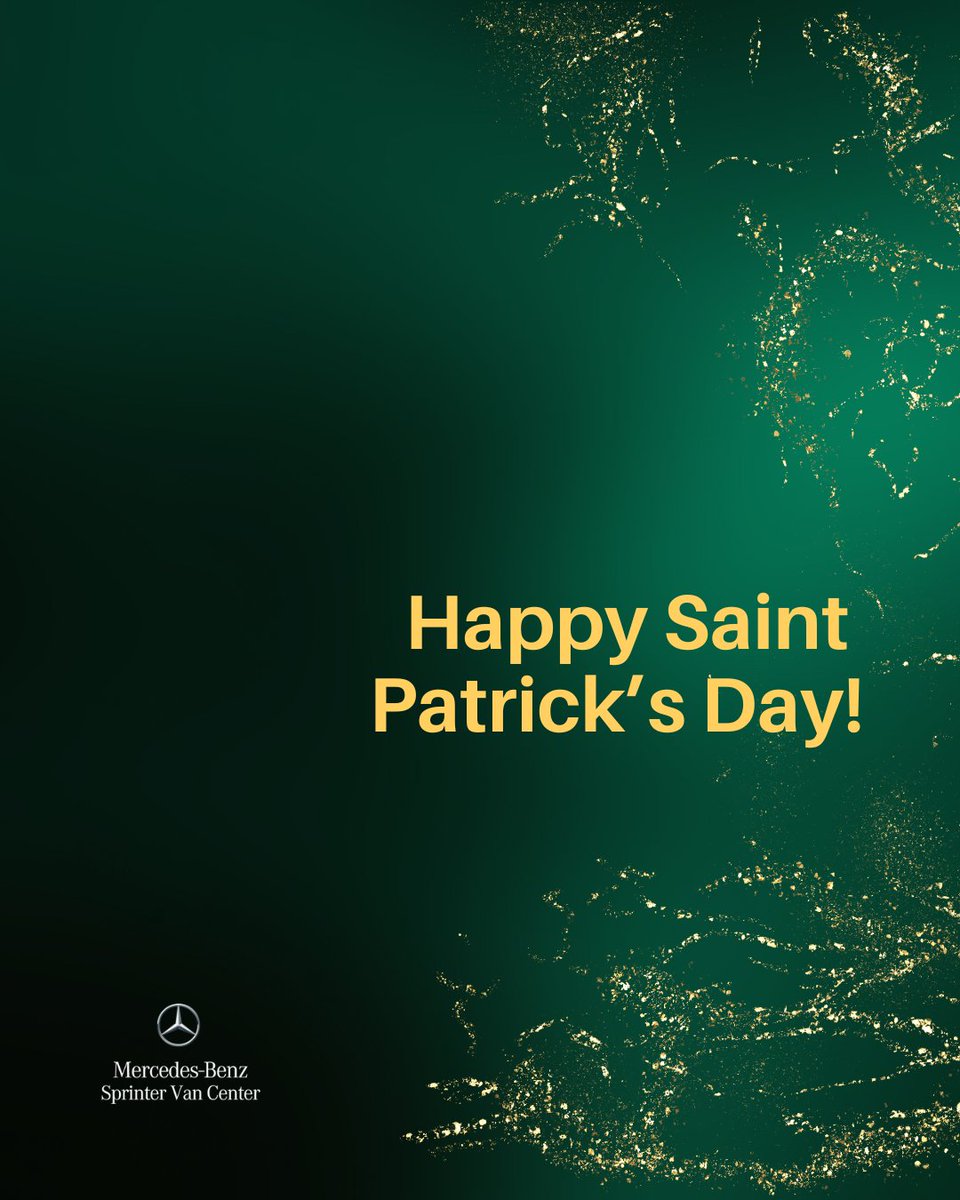 mbnovans's tweet photo. May your St. Patrick’s Day be as legendary as the Sprinter Van itself! 🍀 Wishing you luck, laughter, and smooth roads ahead. 

Happy St. Paddy’s from the team at Mercedes-Benz Van Center! 💚

#MBNOVans #MercedesBenzVanCenter #MercedesVans #NewOrleansMercedes #SprinterVans https://t.co/OK1KmsSZy8
