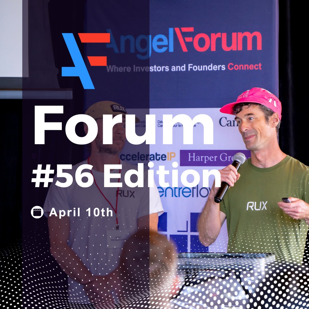 Hear from 6-8 presenting companies at this in-person Forum in April! 📆April 10th, 9am - 2pm 📍The Loft at Earls, Yaletown. Registration is complimentary for Angel Forum members. angelforum.ca/event-links#!e…

#VanTech #techcommunity #vancouverTech