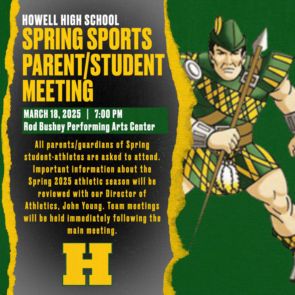 Please join us tomorrow evening. <a href="/HowellAthletics/">Howell Athletics</a> <a href="/HowellMISchools/">Howell Schools</a>