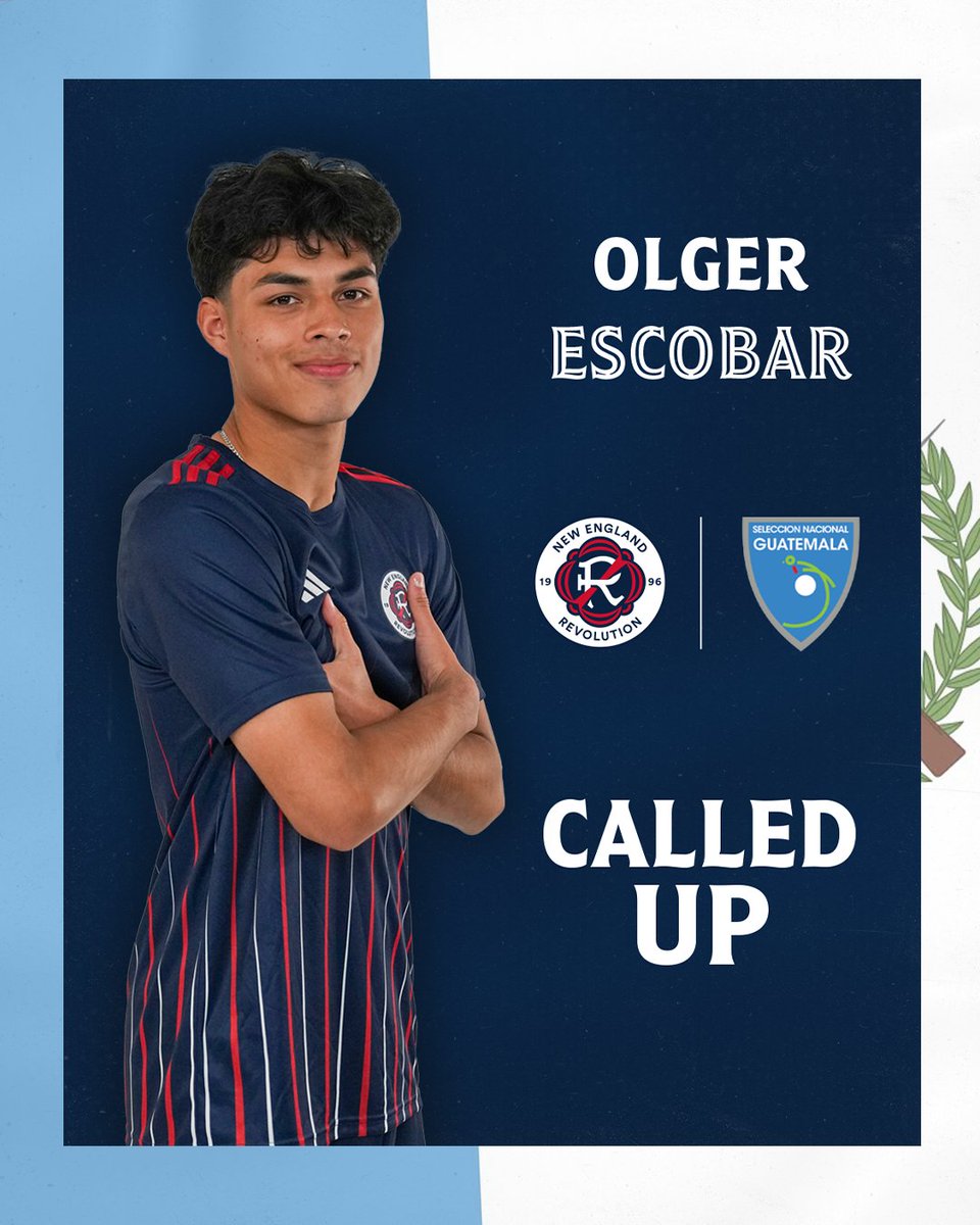 NERevolution2's tweet image. Game-winner for Guatemala? ✅
Olger Escobar making moves on the international stage 🇬🇹
Liam Butts (first call-up 🇬🇾) and Alex Monis (🇵🇭) are also repping their countries this month. 
➥ nerevs.us/3FyF40y
#NERevs | #NERevsII