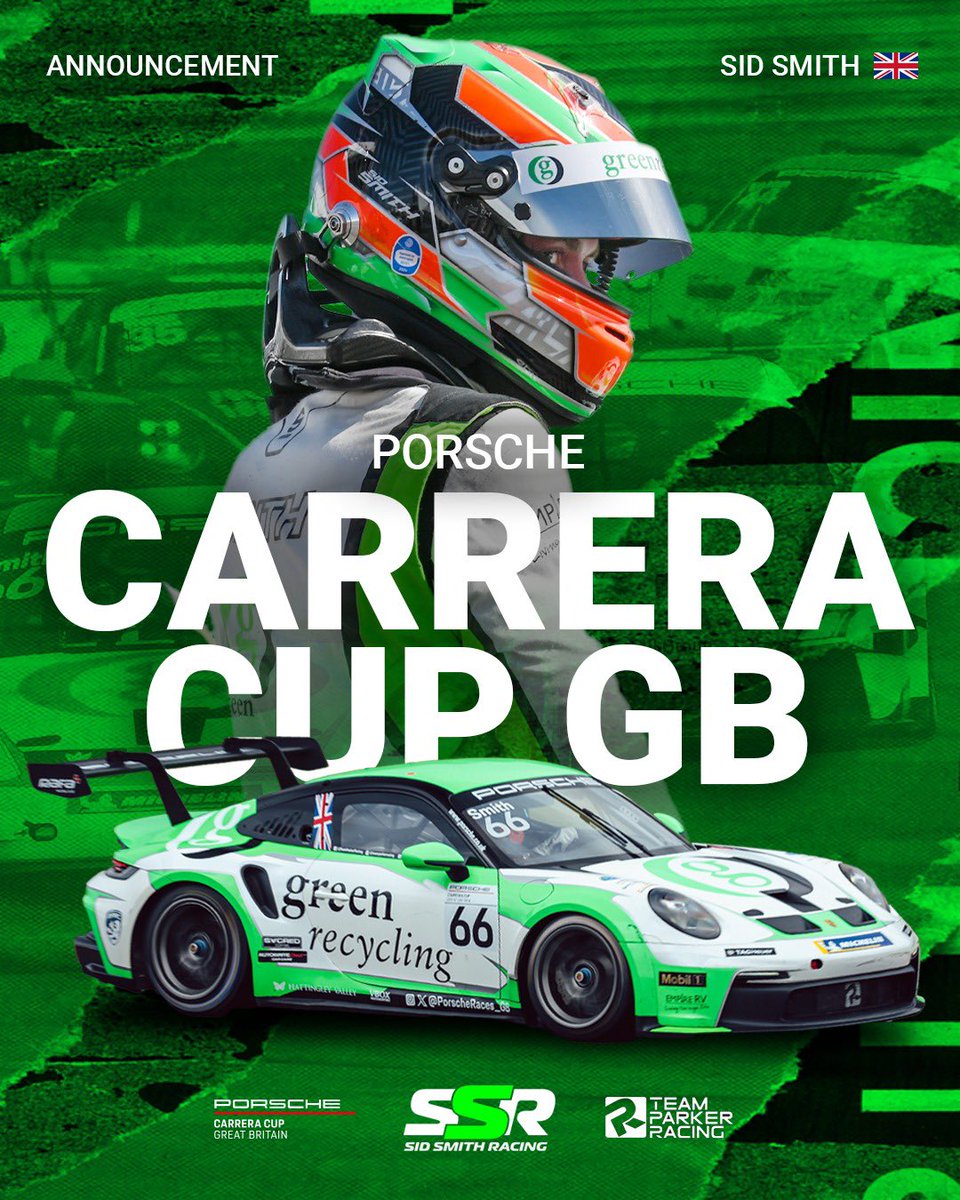 We are back in Porsche Carrera Cup GB for 2025 🟢🏎️