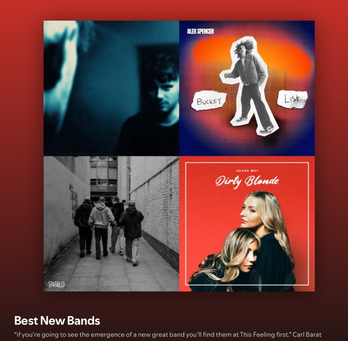 This Feeling (@this_feeling) on Twitter photo Best New Bands playlist adds 09/2025 🎸🔥
<a href="/hannahrobmusic/">Hannah Robinson</a>
<a href="/alexspencerUK/">Alex Spencer</a>
<a href="/Spangledband/">~ SPANGLED ~</a>
<a href="/weredirtyblonde/">Dirty Blonde</a>
<a href="/TheKsUK/">THE K'S</a>
<a href="/harveyjdodgson/">Harvey Jay Dodgson</a>
<a href="/sensesforever/">senses</a>
<a href="/hollinsmusichq/">Hollins</a>
<a href="/archie__orme/">🌻archie orme!</a>
<a href="/southarcadeuk/">SOUTH ARCADE</a>
<a href="/TheMatchboxBand/">The Matchbox</a> & more!
🔊 open.spotify.com/playlist/3ku8L… Best New Bands playlist adds 09/2025 🎸🔥
<a href="/hannahrobmusic/">Hannah Robinson</a>
<a href="/alexspencerUK/">Alex Spencer</a>
<a href="/Spangledband/">~ SPANGLED ~</a>
<a href="/weredirtyblonde/">Dirty Blonde</a>
<a href="/TheKsUK/">THE K'S</a>
<a href="/harveyjdodgson/">Harvey Jay Dodgson</a>
<a href="/sensesforever/">senses</a>
<a href="/hollinsmusichq/">Hollins</a>
<a href="/archie__orme/">🌻archie orme!</a>
<a href="/southarcadeuk/">SOUTH ARCADE</a>
<a href="/TheMatchboxBand/">The Matchbox</a> & more!
🔊 open.spotify.com/playlist/3ku8L…