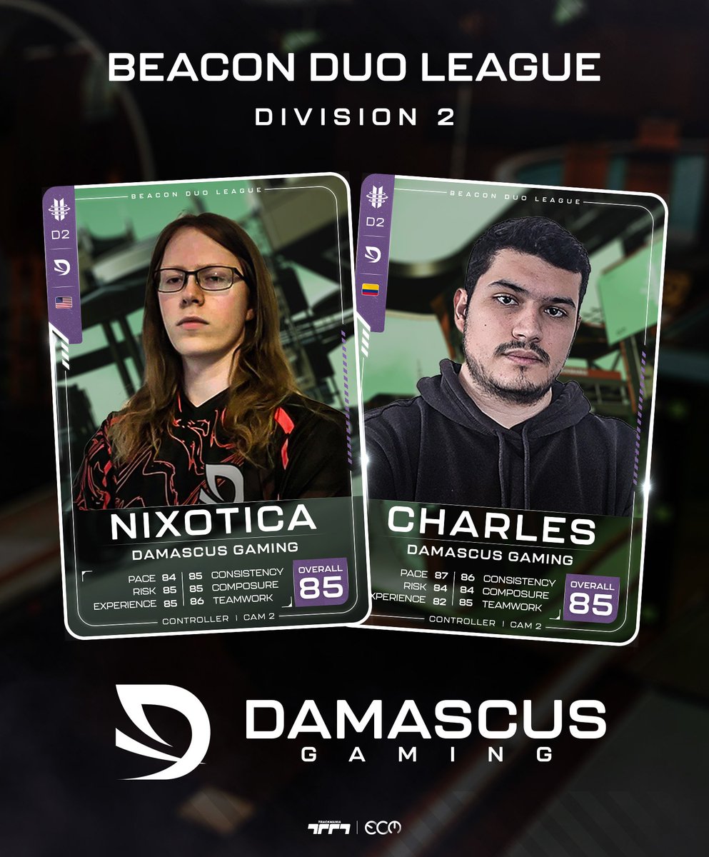 🧩 | BDL DUO CARDS #BDLTM 

DAMASCUS | 🇺🇸 <a href="/nixotica/">Nick Walters</a> 🇨🇴 <a href="/charlestm__/">charles</a>