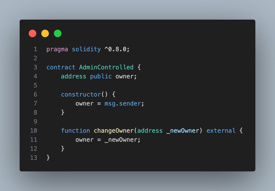 Somnia_Network's tweet image. 🚨 Guess the Bug Challenge! 🚨
Check out this Solidity code from an admin-controlled contract. Looks fine, right? Well, there’s a huge security flaw. Can you spot the bug? 
Drop your answers below! 👇