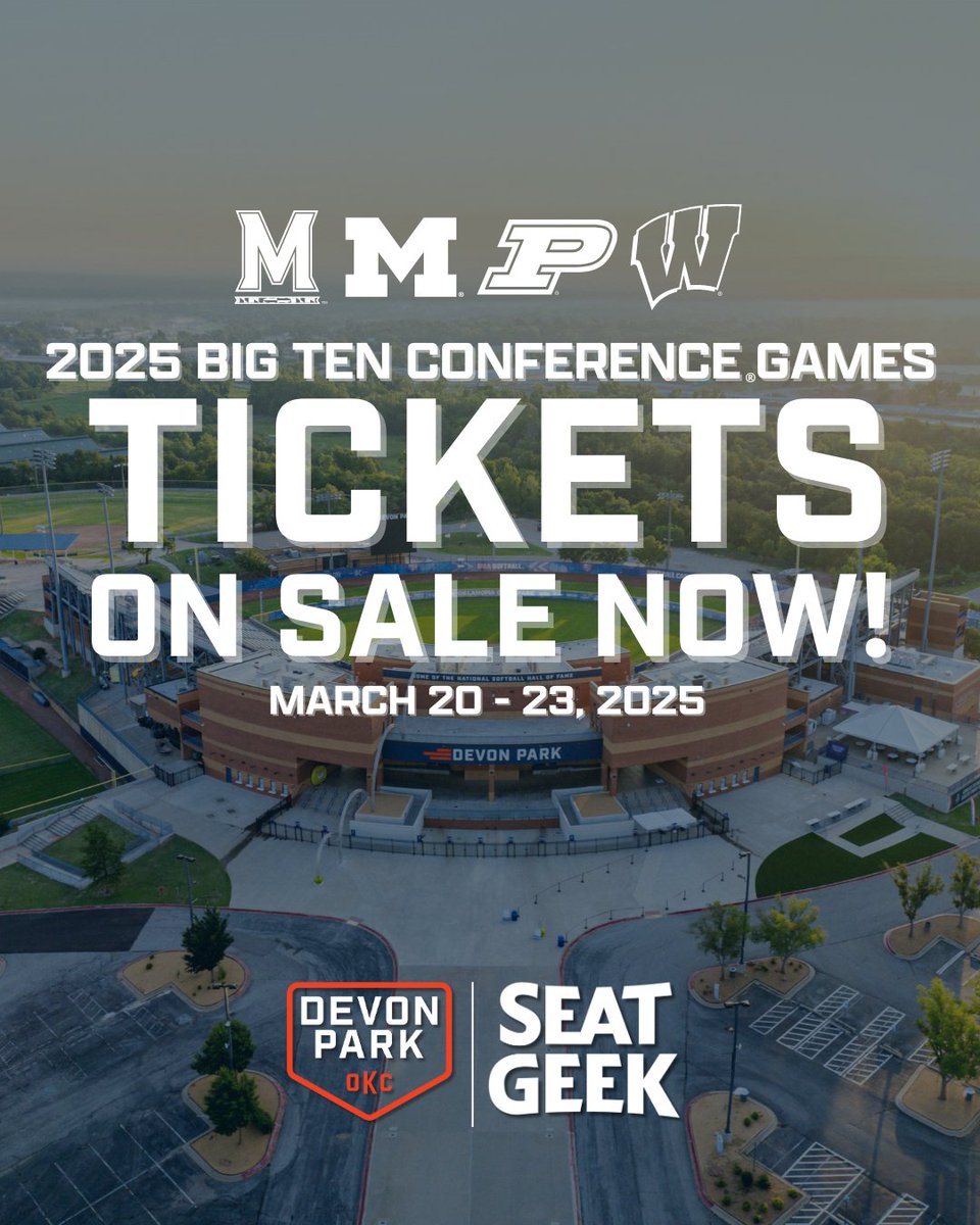 Tickets for 𝗪𝗲𝗲𝗸 𝟮 of the 𝗕𝗶𝗴 𝗧𝗲𝗻 𝗖𝗼𝗻𝗳𝗲𝗿𝗲𝗻𝗰𝗲 𝗚𝗮𝗺𝗲𝘀 are available now! Get yours and experience the excitement at 𝗗𝗲𝘃𝗼𝗻 𝗣𝗮𝗿𝗸! 🥎🔥 
#Big10 #SoftballSeason #GameOn