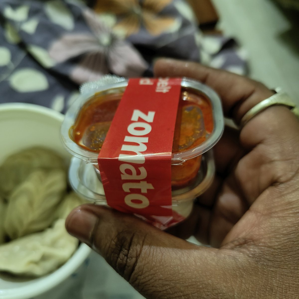 pal_akhand's tweet photo. Ordered from Swiggy 
Got Zomato Packing 
#Bhaichara
@Swiggy
@zomato https://t.co/Wk80cok3Td
