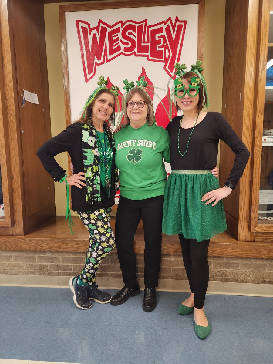 Wesley staff are having a little fun on St. Patrick's Day.
#ASD4ALL#Wild4Wesley