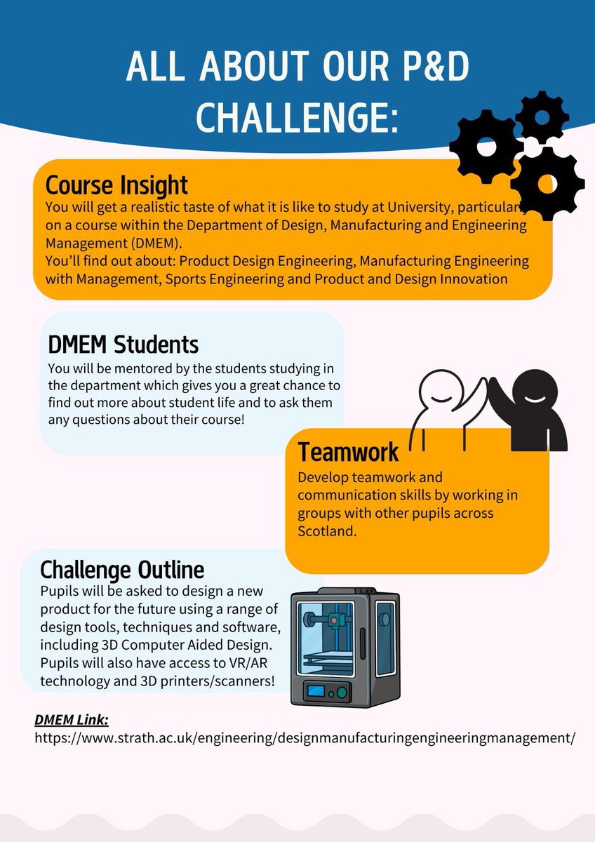 🚀 Unleash your creativity at the Accelerate 2025 Product Design Challenge! Join us at Strathclyde (16–20 June) to dive into product design, 3D printing, scanning &amp; VR! #ProductDesign #WideningAccess #Accelerate2025
